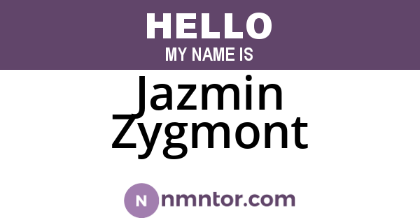 Jazmin Zygmont