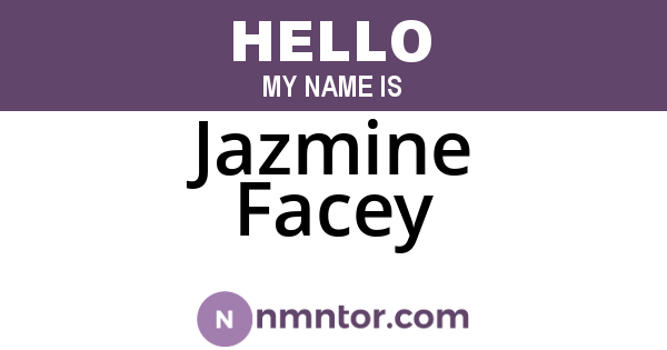 Jazmine Facey