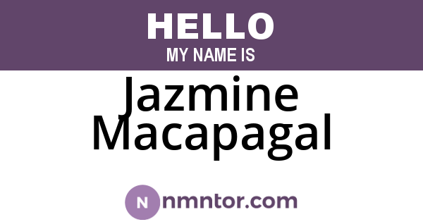 Jazmine Macapagal