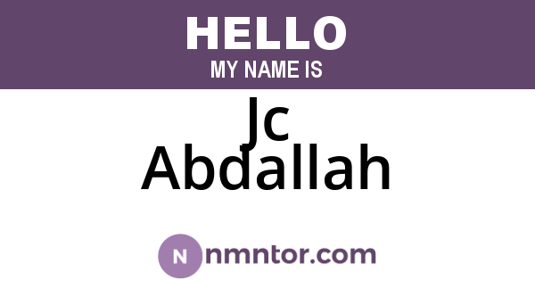 Jc Abdallah