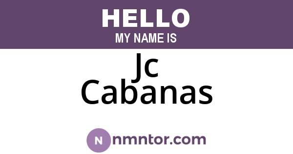 Jc Cabanas