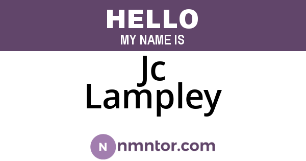 Jc Lampley