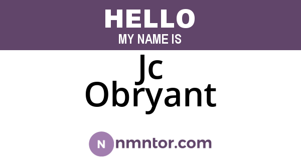 Jc Obryant