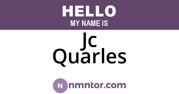 Jc Quarles
