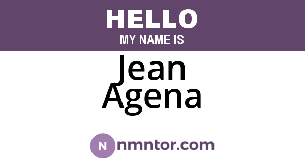 Jean Agena