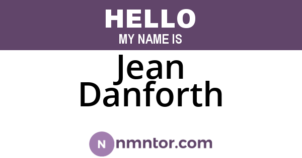 Jean Danforth