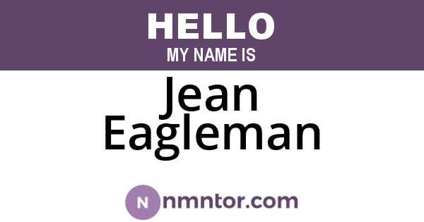 Jean Eagleman
