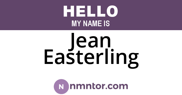 Jean Easterling