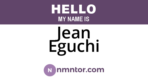 Jean Eguchi