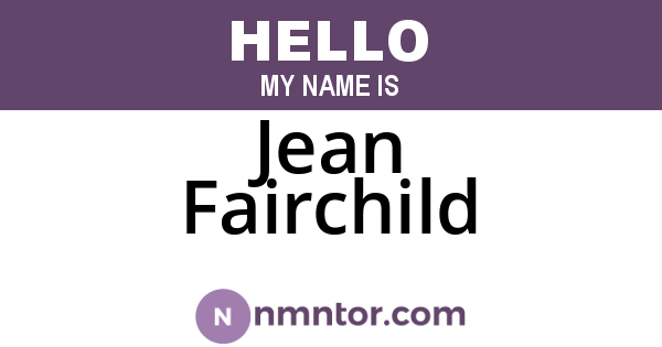 Jean Fairchild