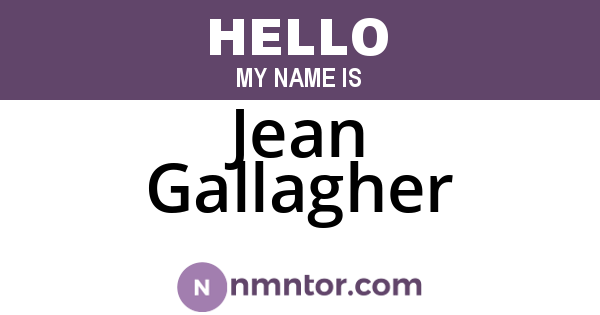 Jean Gallagher