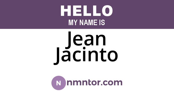 Jean Jacinto