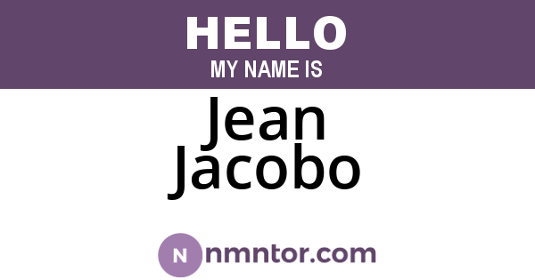 Jean Jacobo