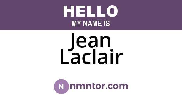 Jean Laclair