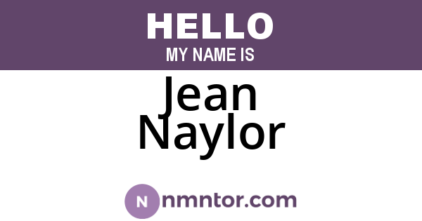 Jean Naylor