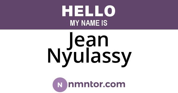 Jean Nyulassy