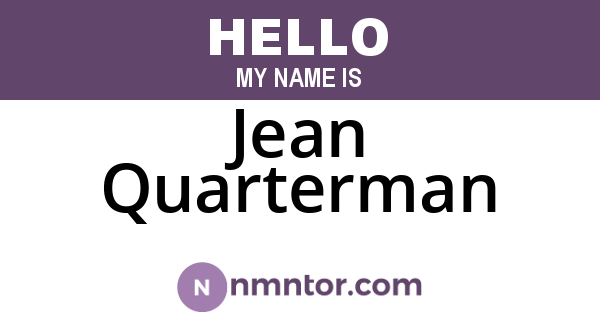 Jean Quarterman