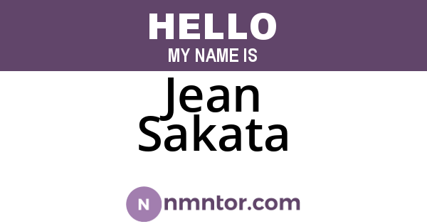 Jean Sakata