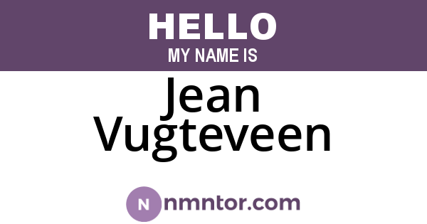 Jean Vugteveen