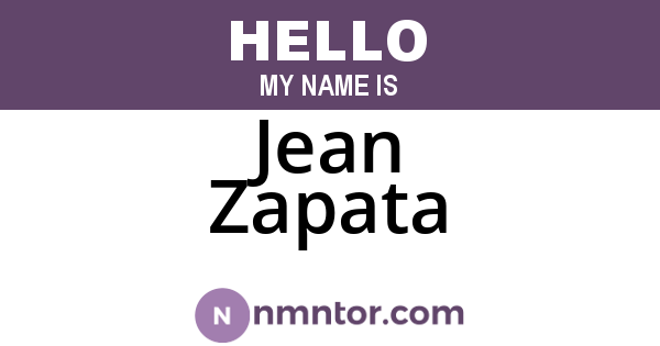 Jean Zapata