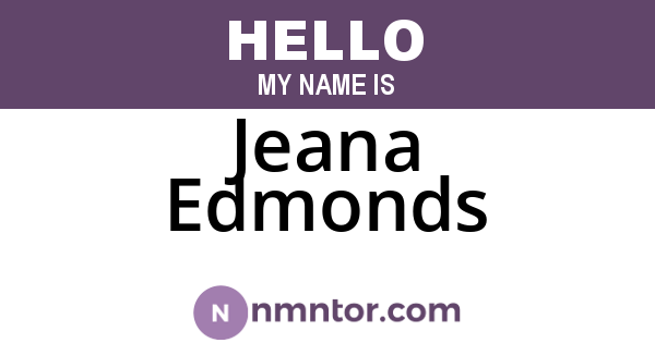 Jeana Edmonds