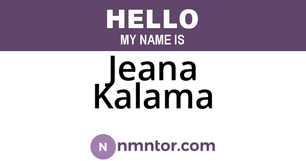 Jeana Kalama