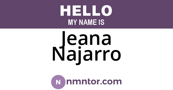 Jeana Najarro