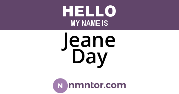 Jeane Day