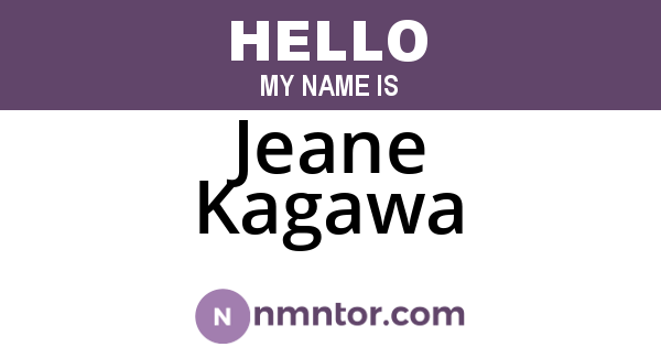 Jeane Kagawa