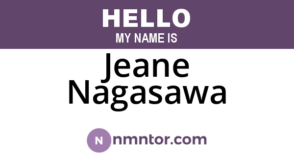 Jeane Nagasawa