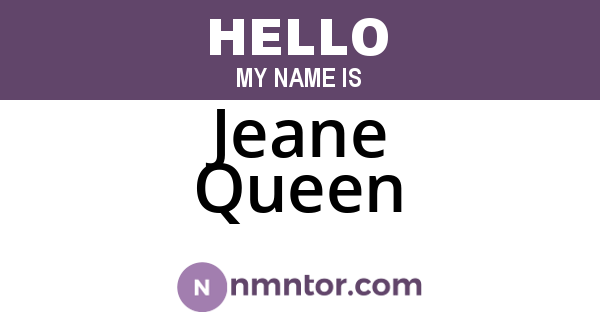 Jeane Queen
