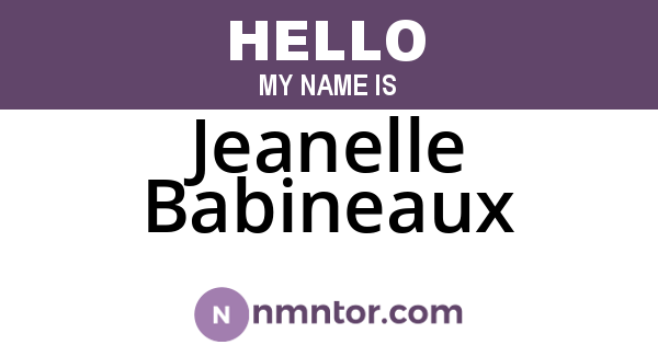 Jeanelle Babineaux