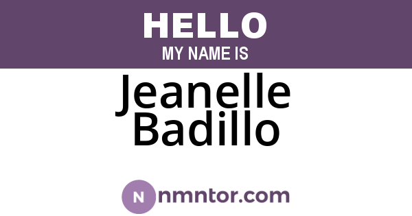 Jeanelle Badillo
