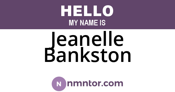Jeanelle Bankston