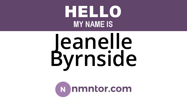 Jeanelle Byrnside
