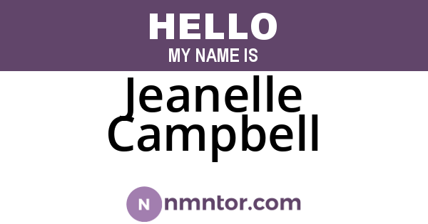 Jeanelle Campbell
