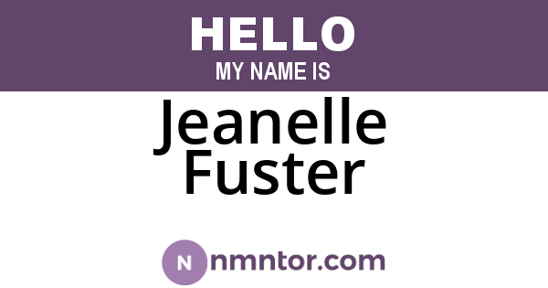 Jeanelle Fuster