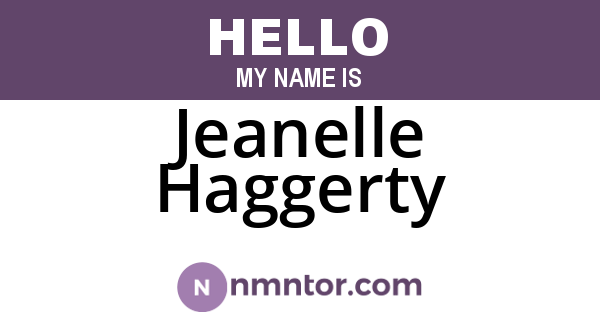 Jeanelle Haggerty
