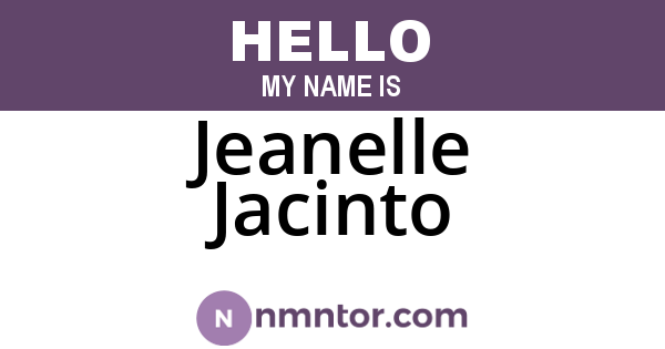 Jeanelle Jacinto