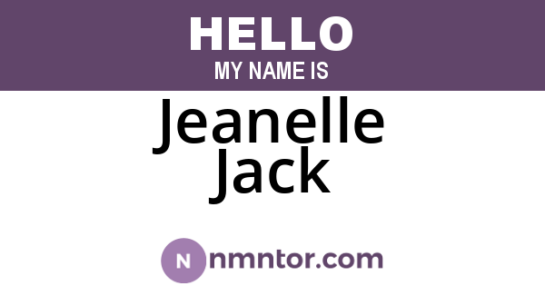 Jeanelle Jack
