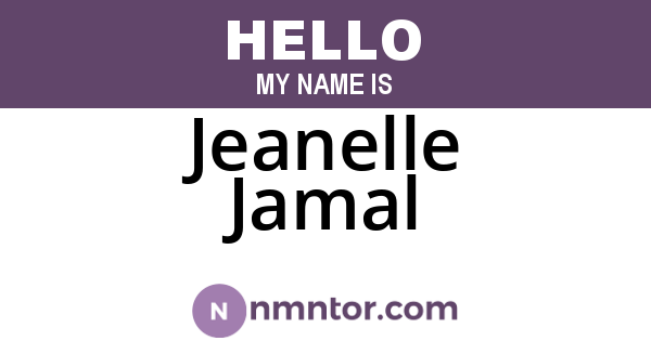 Jeanelle Jamal