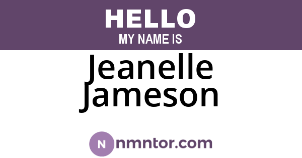 Jeanelle Jameson