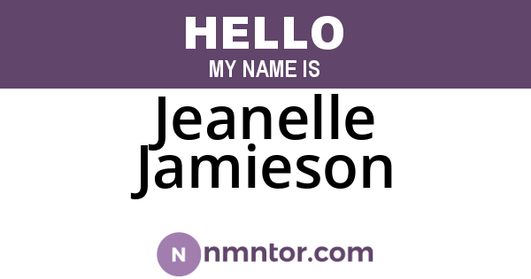 Jeanelle Jamieson