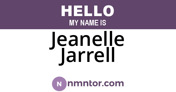 Jeanelle Jarrell