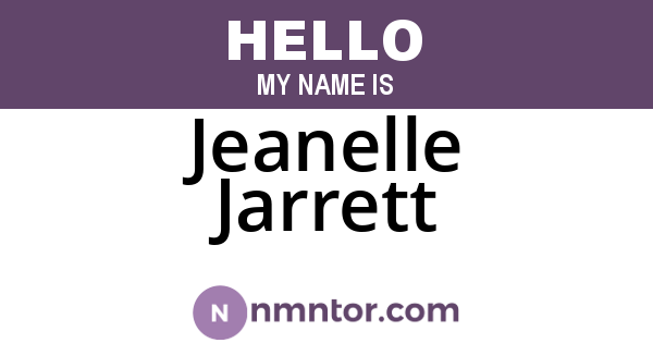 Jeanelle Jarrett