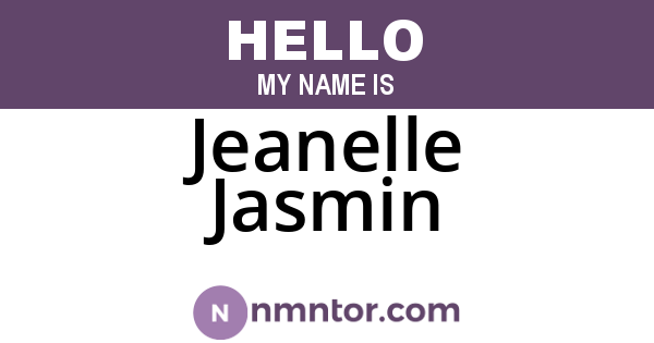 Jeanelle Jasmin