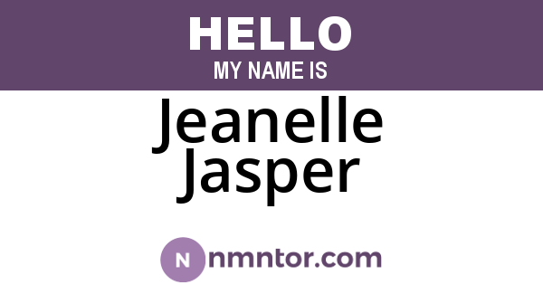 Jeanelle Jasper
