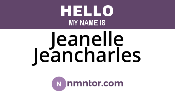 Jeanelle Jeancharles