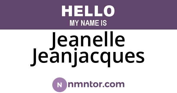 Jeanelle Jeanjacques