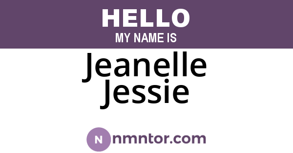 Jeanelle Jessie